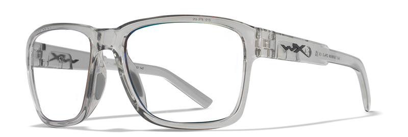 Wiley X WX TREK Oval Sunglasses  Gloss Crystal Light Grey 57-17-140