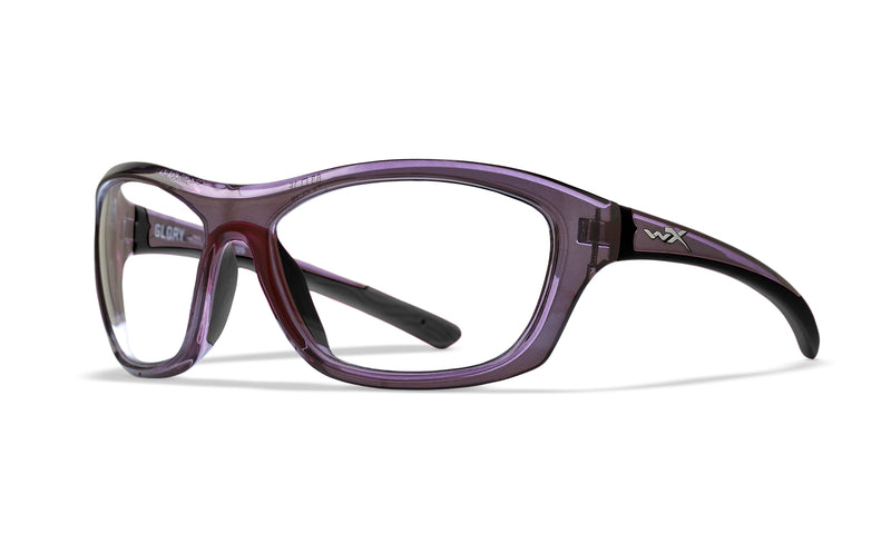 Wiley X WX GLORY Oval Sunglasses  Crystal Purple 63-15-125