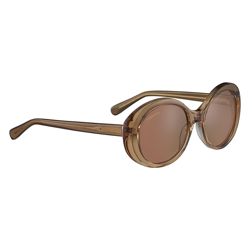 Serengeti Bacall Sunglasses  Shiny Crystal Sand Beige Medium