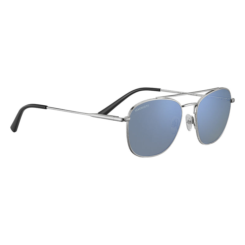 Serengeti Carroll Sunglasses  Shiny Silver Medium