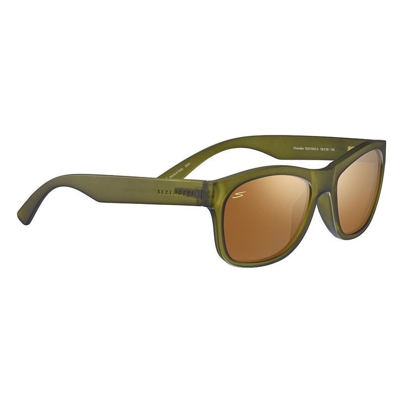 Serengeti Chandler Sunglasses  Rubberised Khaki Medium