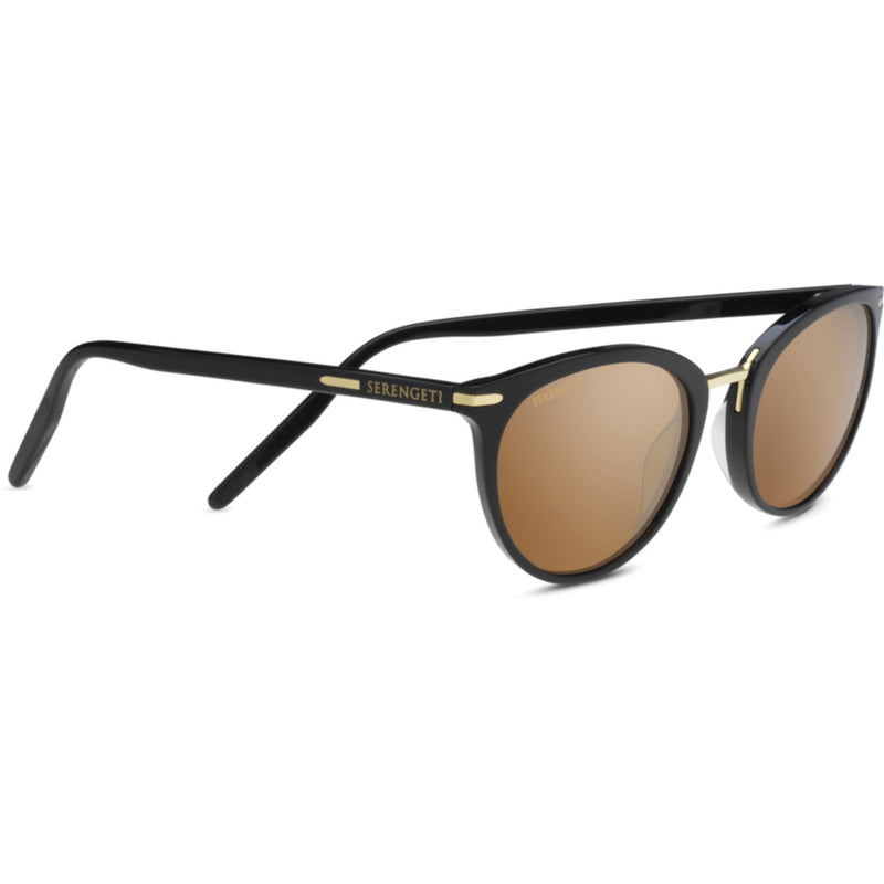 Serengeti Elyna Sunglasses  Black Shiny Medium-Large