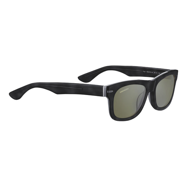 Serengeti Foyt Sunglasses  Shiny Black Transparent Layer Medium