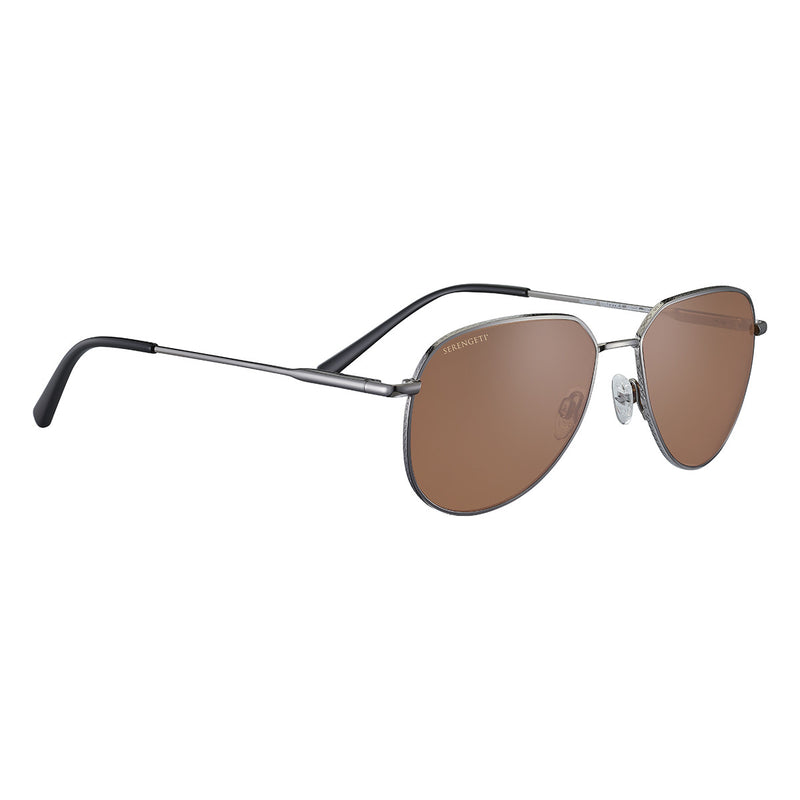 Serengeti Haywood Sunglasses  Shiny Gunmetal Medium