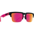 Spy Helm 5050 Sunglasses  Soft Matte Black Translucent Pink 56-20-140