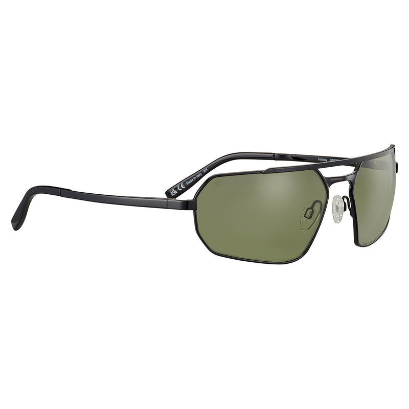 Serengeti Hinkley Sunglasses  Shiny Black Transparent Layer Medium-Large