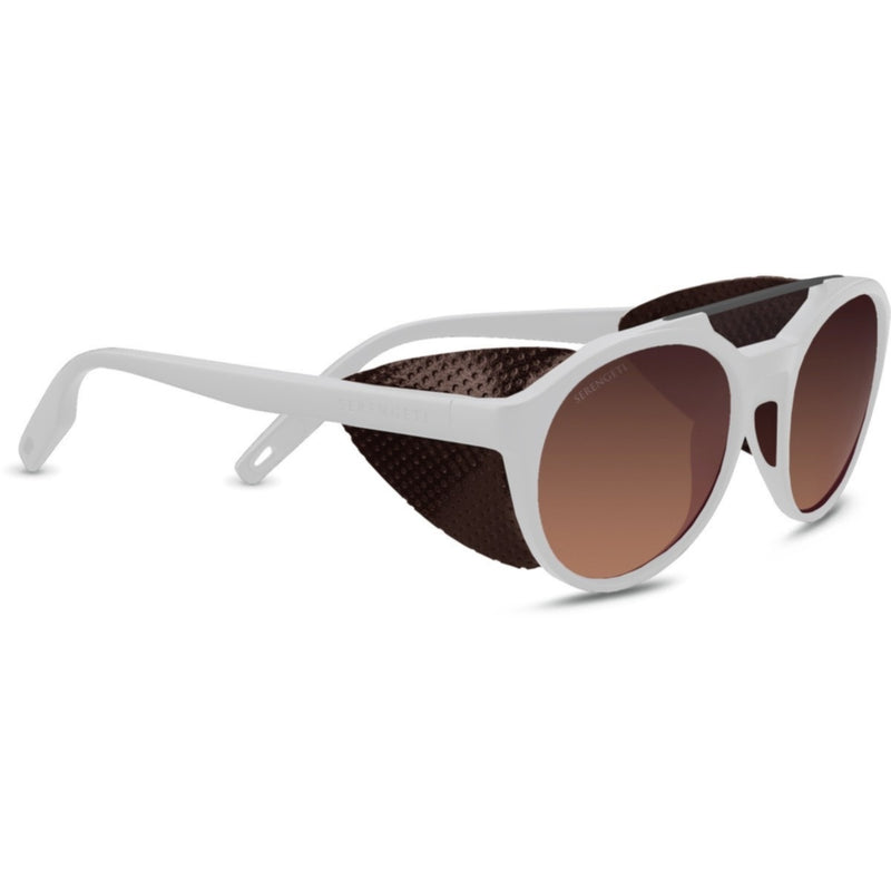 Serengeti Leandro Glacier Sunglasses  Matte Cream White Medium