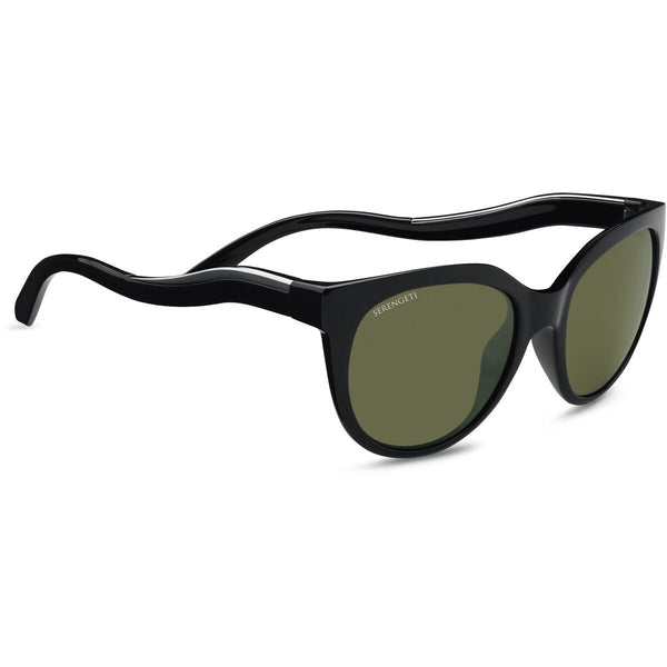 Serengeti LIA Sunglasses  Shiny Black/shiny Silver One Size