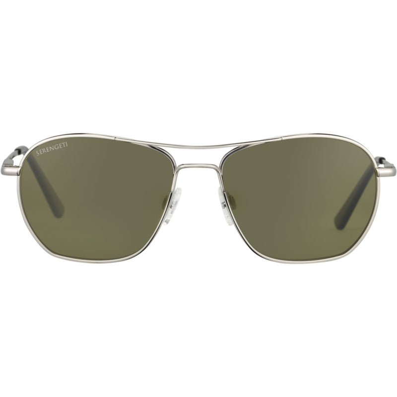 Serengeti Lunger Sunglasses  Shiny Silver Medium