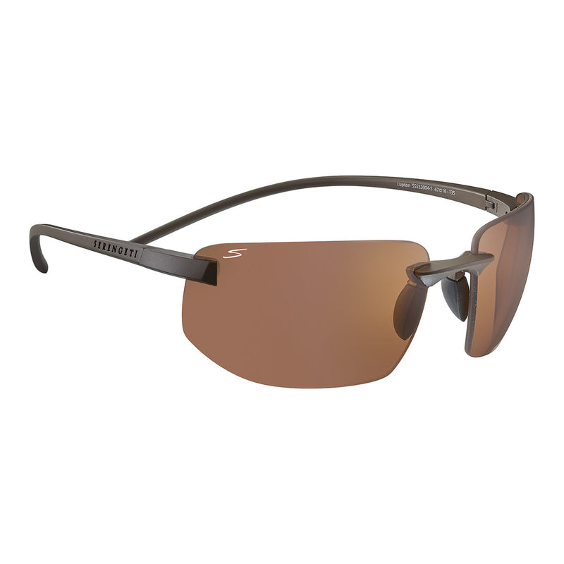 Serengeti Lupton Sunglasses  Shiny Dark Brown Medium-Large