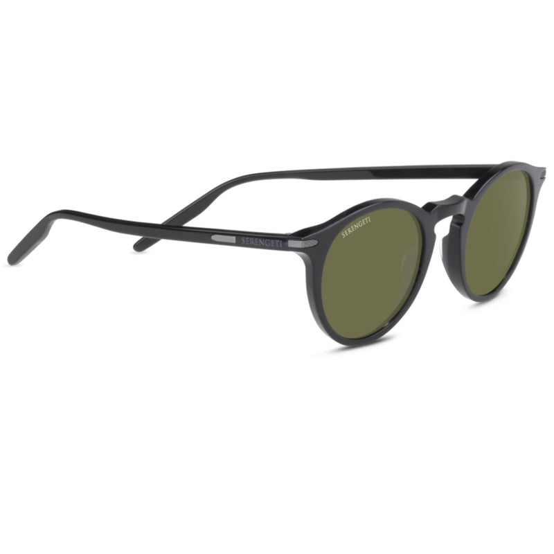 Serengeti Raffaele Sunglasses  Shiny Black Small-Medium, Medium