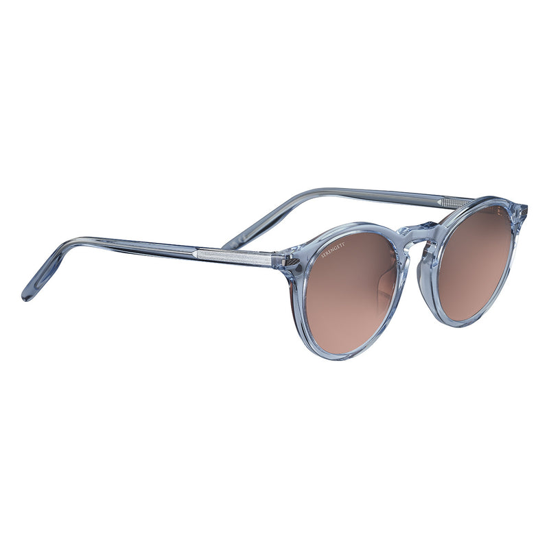 Serengeti Raffaele Sunglasses  Shiny Crystal Blue Small-Medium, Medium