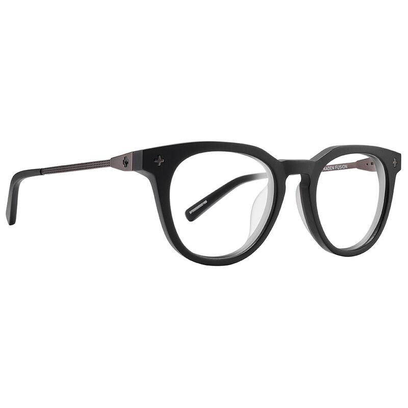 Spy Kaden Fusion 52 Eyeglasses  Matte Black Brushed Black Medium large