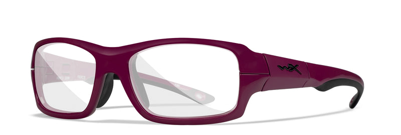 Wiley X YF FIERCE Full Rim Eyeglasses  Plum Frame 52-18-135
