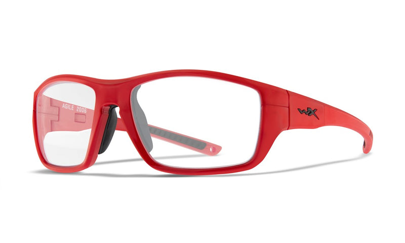 Wiley X YF AGILE Full Rim Eyeglasses  Gloss Red 57-16-125