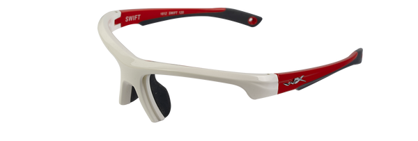 Wiley X YF SWIFT Semi Rimless Sunglasses  Gloss White 66-14-120