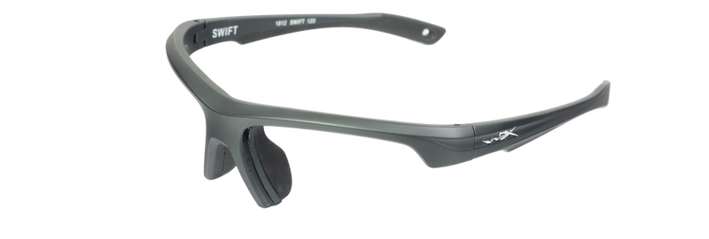 Wiley X YF SWIFT Semi Rimless Sunglasses  Graphite 66-14-120