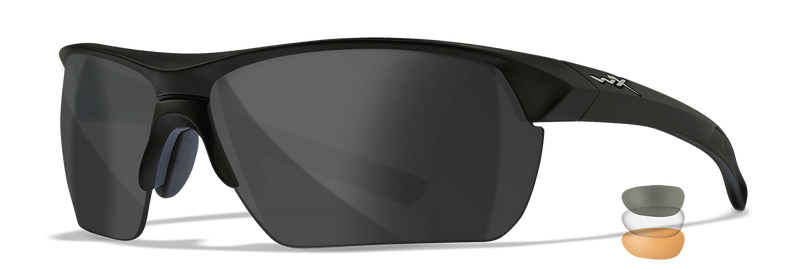 Wiley X GUARD ADVANCED Semi Rimless Sunglasses  Matte Black ----125