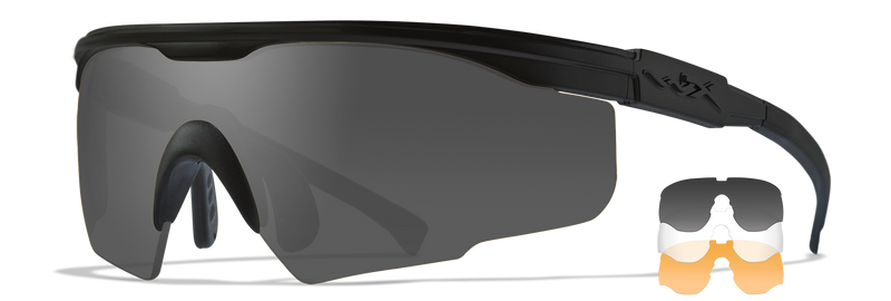 Wiley X PT-1 Semi Rimless Sunglasses  Matte Black 44-25-120