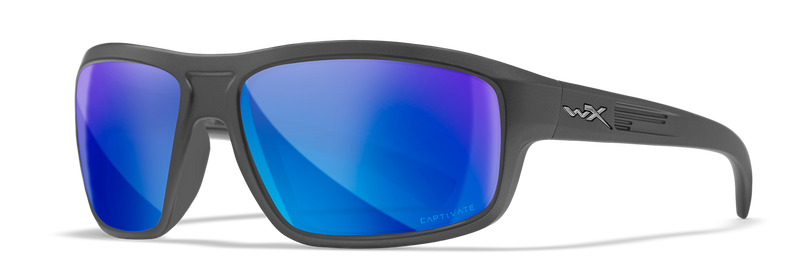 Wiley X WX CONTEND Oval Sunglasses  Matte Graphite 62-17-130
