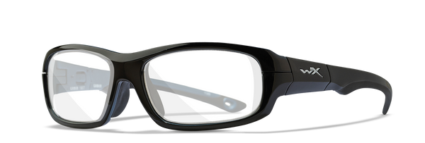 Wiley X YF GAMER Full Rim Eyeglasses  Gloss Black / Metallic Blue 57-18-135