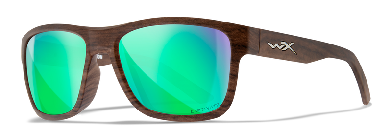Wiley X WX OVATION Oval Sunglasses  Matte Woodgrain 56-18-140