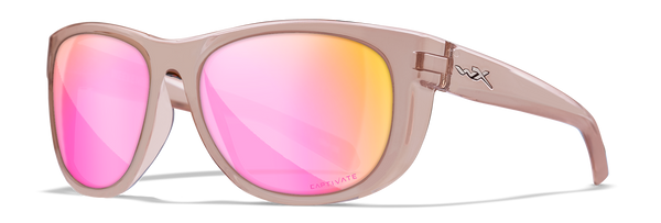 Wiley X WX WEEKENDER Round Sunglasses  Crystal Blush 57-16-125