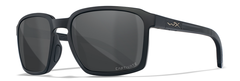 Wiley X WX ALFA Oval Sunglasses  Matte Black 56-18-135