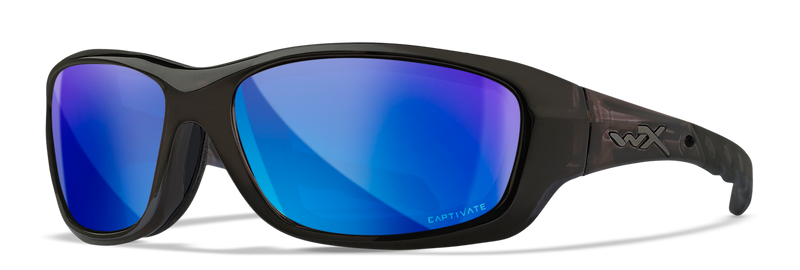 Wiley X WX GRAVITY Oval Sunglasses  Black Crystal 63-17-119